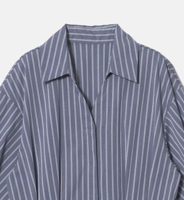 UNITED ARROWS green label relaxing「［size SHORTあり］シャツ襟 フィット＆フレア タック 5分袖 ワンピース」|ワンピース|