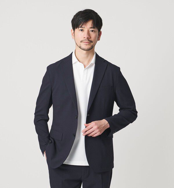 BEAUTY&YOUTH UNITED ARROWS「【WEB限定 WARDROBE SMART】ライト シアサッカー セットアップ/ジャケット＆イージーパンツ」|スーツ|