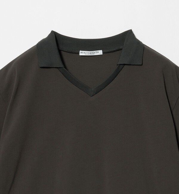 BEAUTY&YOUTH UNITED ARROWS「コットン 2トーン Vネック プルオーバー」|Tシャツ・カットソー|