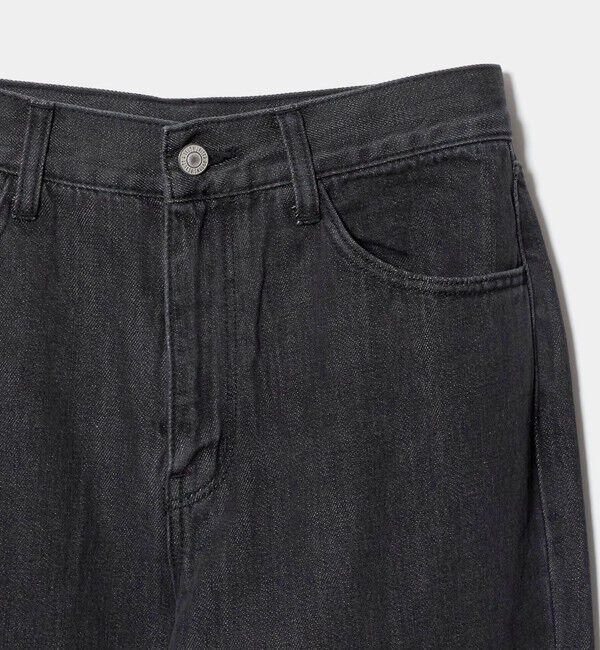 BEAUTY&YOUTH UNITED ARROWS「フリル テーパード デニムパンツ」|デニム|