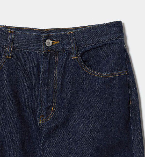 BEAUTY&YOUTH UNITED ARROWS「フリル テーパード デニムパンツ」|デニム|