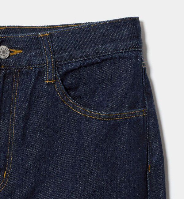 BEAUTY&YOUTH UNITED ARROWS「フリル テーパード デニムパンツ」|デニム|