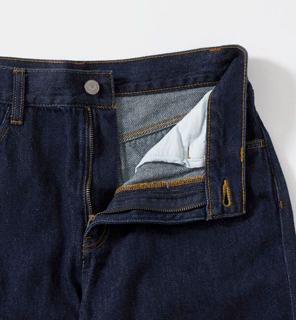 BEAUTY&YOUTH UNITED ARROWS「フリル テーパード デニムパンツ」|デニム|