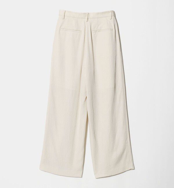 BEAUTY&YOUTH UNITED ARROWS「アセテート 2タック ワイドストレートパンツ ウォッシャブル/オフホワイト」|その他|