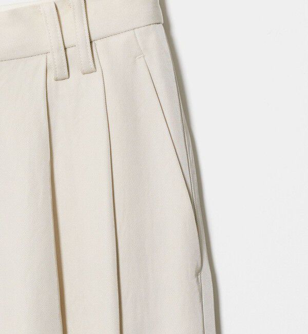 BEAUTY&YOUTH UNITED ARROWS「アセテート 2タック ワイドストレートパンツ ウォッシャブル/オフホワイト」|その他|
