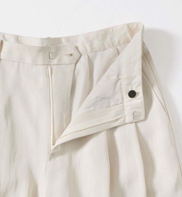 BEAUTY&YOUTH UNITED ARROWS「アセテート 2タック ワイドストレートパンツ ウォッシャブル/オフホワイト」|その他|