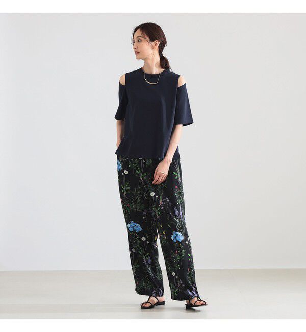 Demi-Luxe BEAMS 「ショルダー スリット Tシャツ」|Tシャツ・カットソー|