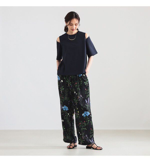 Demi-Luxe BEAMS 「ショルダー スリット Tシャツ」|Tシャツ・カットソー|