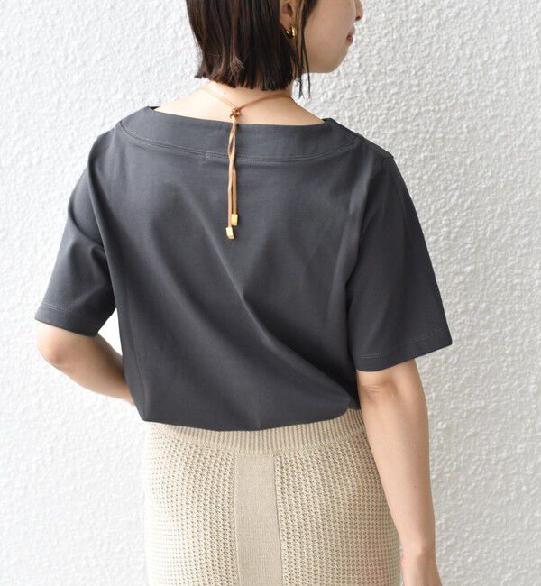 SHIPS for women「【WEB限定】〈ネックが選べる2サイズ展開〉オーガニックコットン バリエーションネック TEE」|Tシャツ・カットソー|