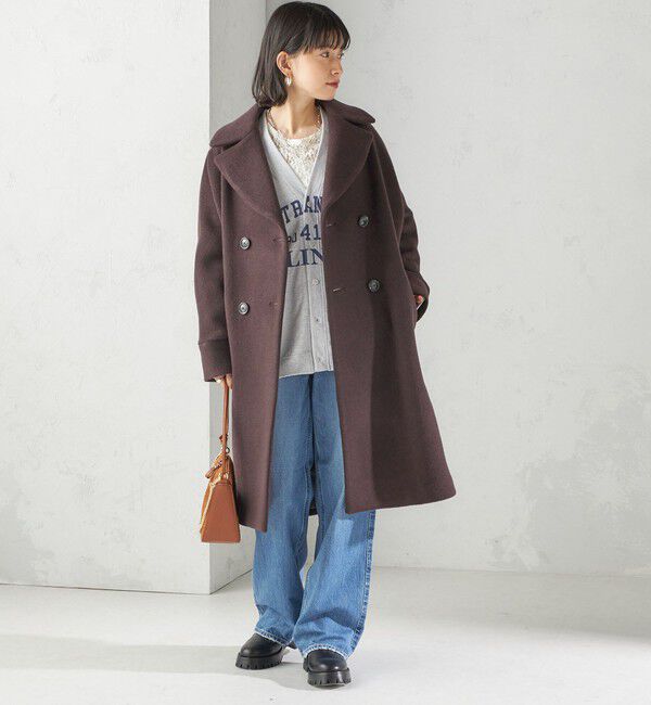 SHIPS for women「【SHIPS別注】Odub:Vネック ロゴ カーディガン」|カーディガン|