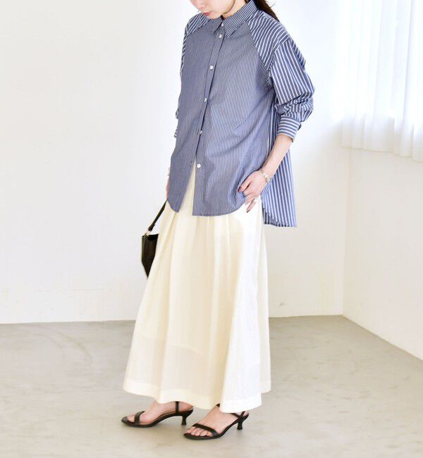 quaranciel「quaranciel:〈洗濯機可能〉レギュラーカラー ヨーク ルーズ シャツ」|シャツ・ブラウス|