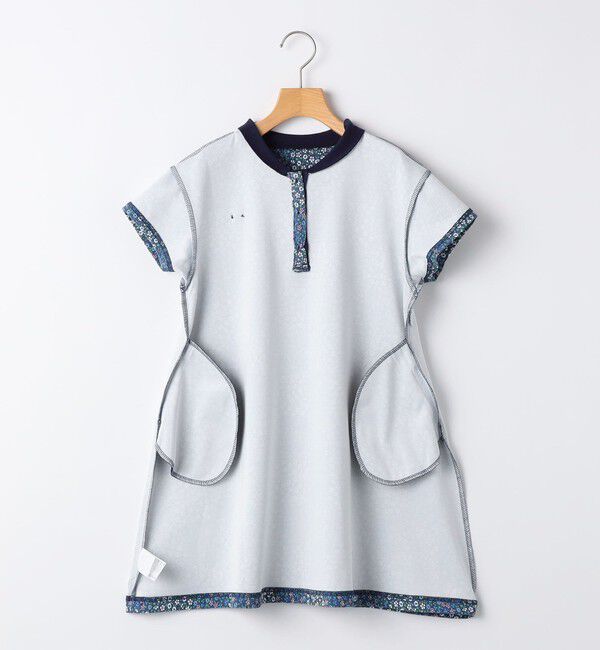 SHIPS KIDS「SHIPS KIDS:140～150cm / フラワー ポロシャツ ワンピース」|ワンピース|