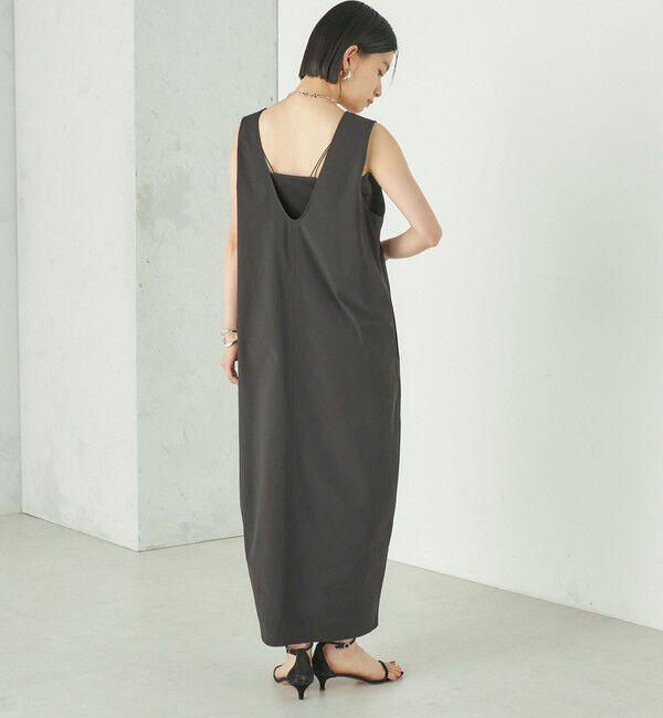 SHIPS for women「Wai＋:〈接触冷感 / 吸水速乾 / 洗濯機可能〉タイプライター コクーン ワンピース」|ワンピース|