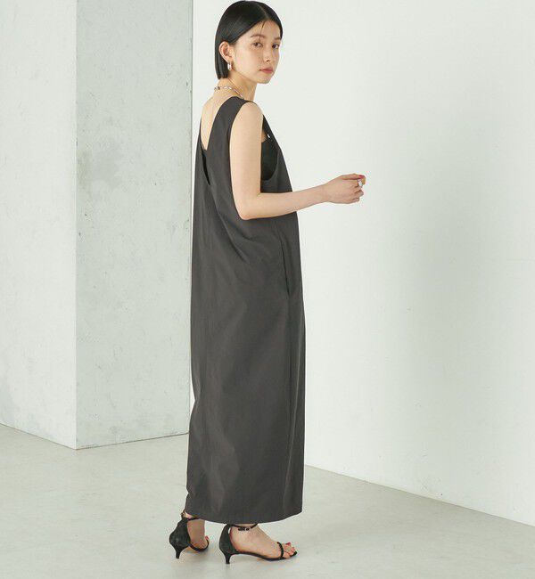 SHIPS for women「Wai＋:〈接触冷感 / 吸水速乾 / 洗濯機可能〉タイプライター コクーン ワンピース」|ワンピース|
