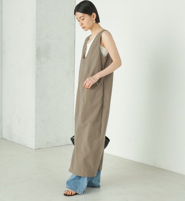 SHIPS for women「Wai＋:〈接触冷感 / 吸水速乾 / 洗濯機可能〉タイプライター コクーン ワンピース」|ワンピース|