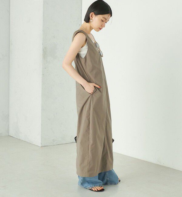 SHIPS for women「Wai＋:〈接触冷感 / 吸水速乾 / 洗濯機可能〉タイプライター コクーン ワンピース」|ワンピース|
