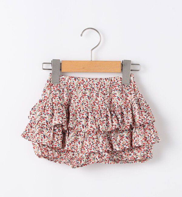 SHIPS KIDS「SHIPS KIDS:70～80cm / フラワー フリル セット ロンパース」|ロンパース|