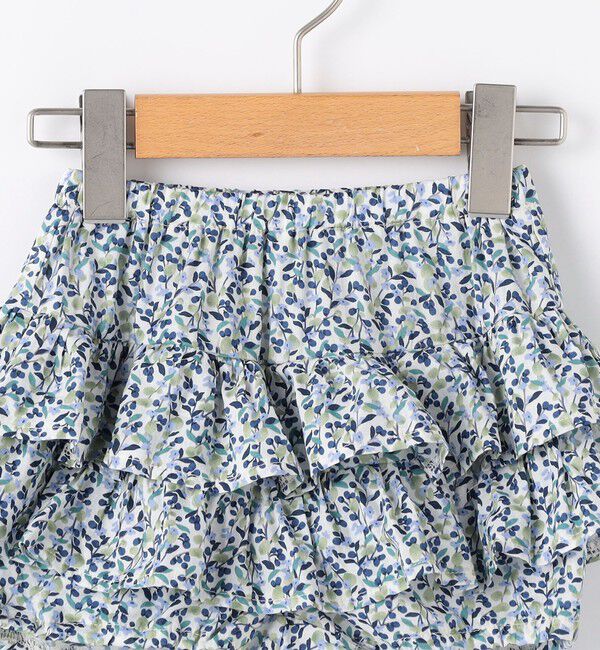 SHIPS KIDS「SHIPS KIDS:70～80cm / フラワー フリル セット ロンパース」|ロンパース|