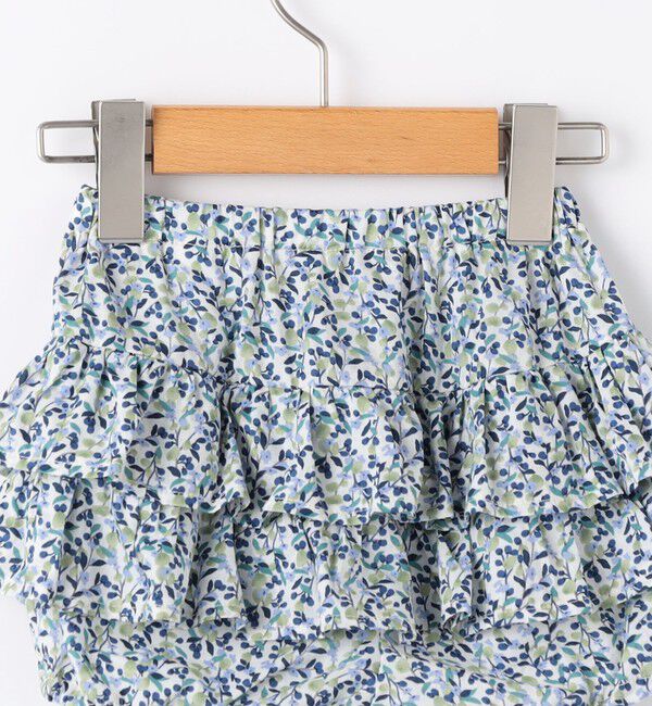 SHIPS KIDS「SHIPS KIDS:70～80cm / フラワー フリル セット ロンパース」|ロンパース|