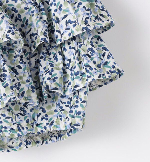 SHIPS KIDS「SHIPS KIDS:70～80cm / フラワー フリル セット ロンパース」|ロンパース|