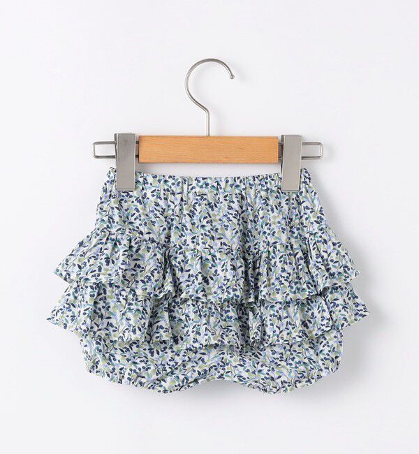 SHIPS KIDS「SHIPS KIDS:70～80cm / フラワー フリル セット ロンパース」|ロンパース|