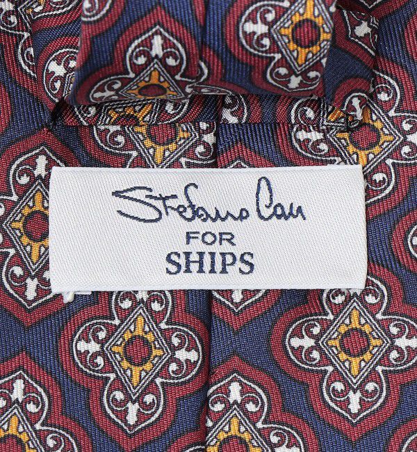 SHIPS「【SHIPS別注】Stefano Cau: シルク プリント ヴィンテージ コモン ネクタイ」|ネクタイ・蝶ネクタイ|