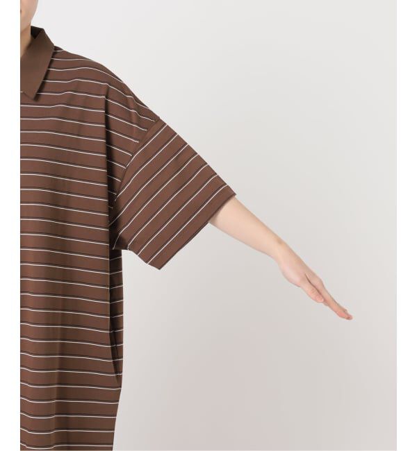 OUTDOOR PRODUCTS Usual Things「ボーダーポロシャツワイドワンピース」|ワンピース|