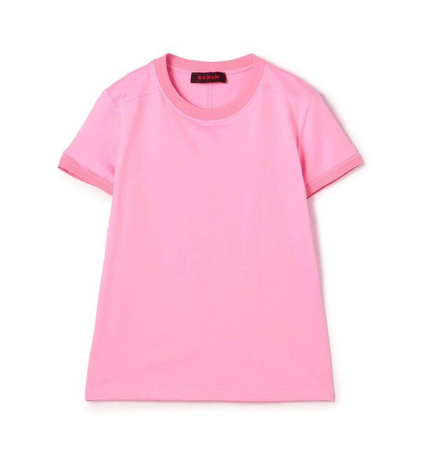 CABaN「コットン リブコンビクルーネックプルオーバー」|Tシャツ・カットソー|31 ライトピンク