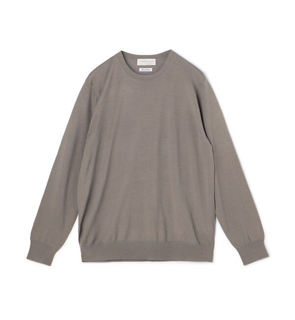 TOMORROWLAND MENS「TOMORROWLAND tricot スーパーファインメリノウール クルーネックプルオーバー」|ニット・セーター|13 ライトグレー