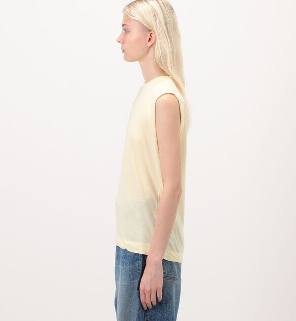 TOMORROWLAND BUYING WEAR「ATON FRESCA SINGLE JERSEY ノースリーブプルオーバー」|タンクトップ|