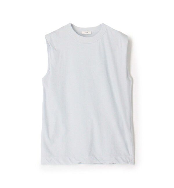 TOMORROWLAND BUYING WEAR「ATON FRESCA SINGLE JERSEY ノースリーブプルオーバー」|タンクトップ|61 ライトブルー
