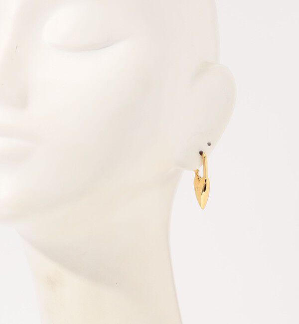 TOMORROWLAND GOODS「avgvst Yes-No Heart Lock ゴールド 片耳ピアス」|ピアス|