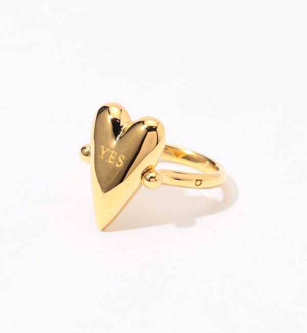 TOMORROWLAND GOODS「avgvst Heart of Avgvst Flip ゴールドリンク」|リング|