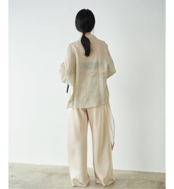 Plage「《追加》RAMIE LYOCELL CROPPED シャツ」|シャツ・ブラウス|
