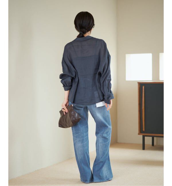 Plage「《追加》RAMIE LYOCELL CROPPED シャツ」|シャツ・ブラウス|