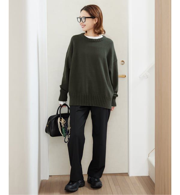 SLOBE IENA「《WEB限定/追加》バルキーコットンプルオーバー」|ニット・セーター|