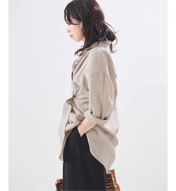 journal standard L'essage「ヨーロピアンフラックス2WAYシャツ」|シャツ・ブラウス|
