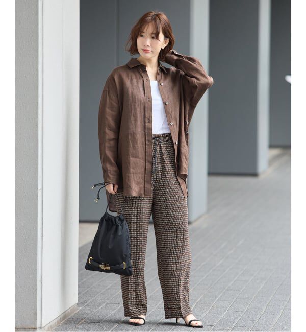 journal standard L'essage「ヨーロピアンフラックス2WAYシャツ」|シャツ・ブラウス|