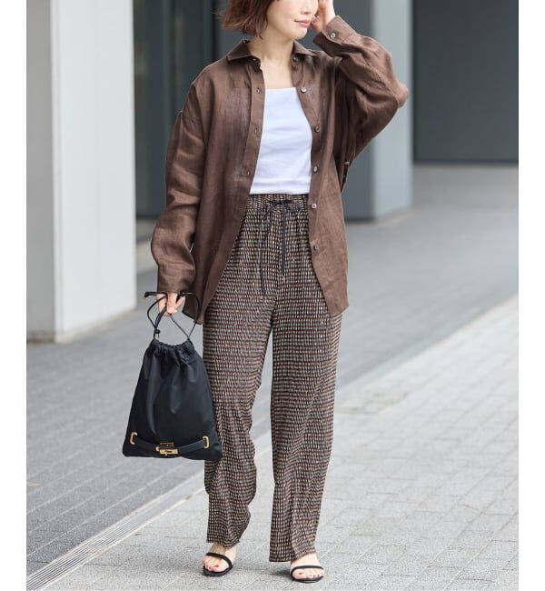 journal standard L'essage「ヨーロピアンフラックス2WAYシャツ」|シャツ・ブラウス|