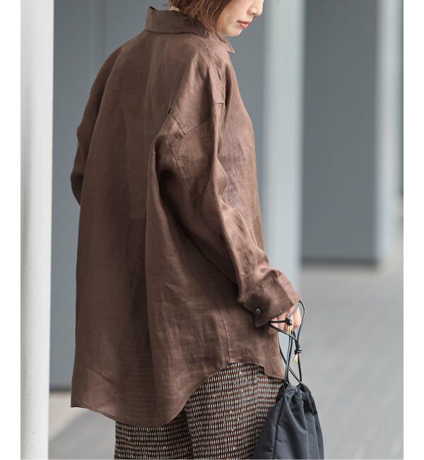 journal standard L'essage「ヨーロピアンフラックス2WAYシャツ」|シャツ・ブラウス|
