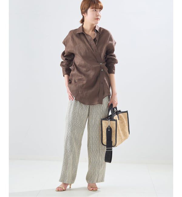 journal standard L'essage「ヨーロピアンフラックス2WAYシャツ」|シャツ・ブラウス|