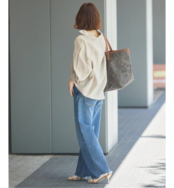 journal standard L'essage「ヨーロピアンフラックス2WAYシャツ」|シャツ・ブラウス|