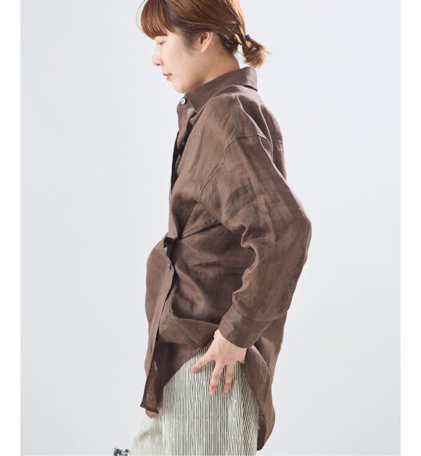 journal standard L'essage「ヨーロピアンフラックス2WAYシャツ」|シャツ・ブラウス|