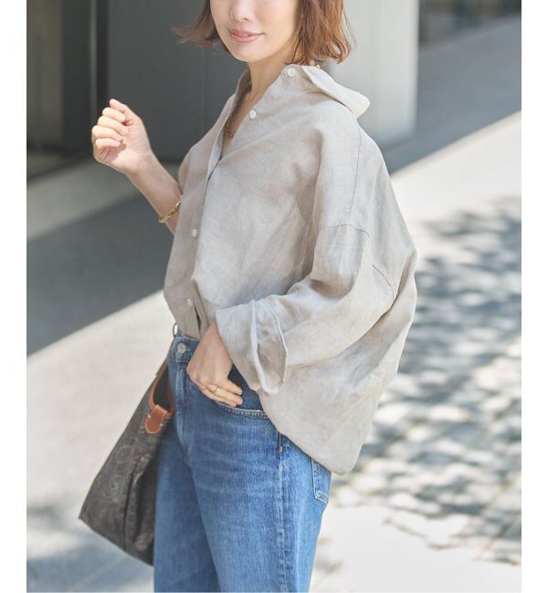 journal standard L'essage「ヨーロピアンフラックス2WAYシャツ」|シャツ・ブラウス|