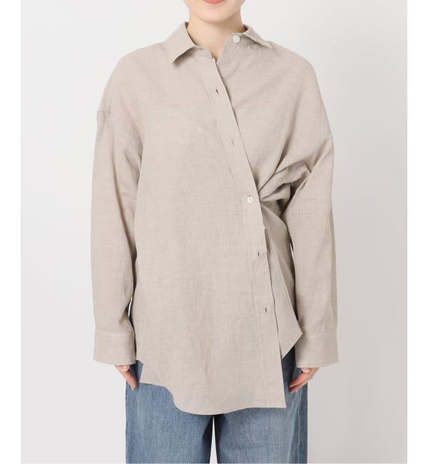 journal standard L'essage「ヨーロピアンフラックス2WAYシャツ」|シャツ・ブラウス|