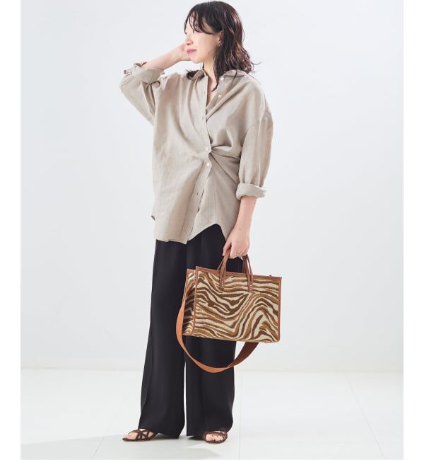 journal standard L'essage「ヨーロピアンフラックス2WAYシャツ」|シャツ・ブラウス|