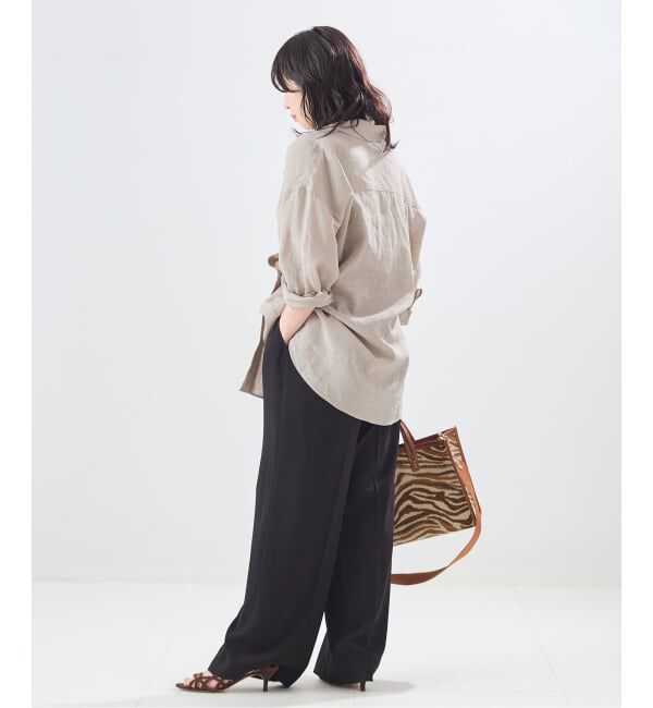 journal standard L'essage「ヨーロピアンフラックス2WAYシャツ」|シャツ・ブラウス|