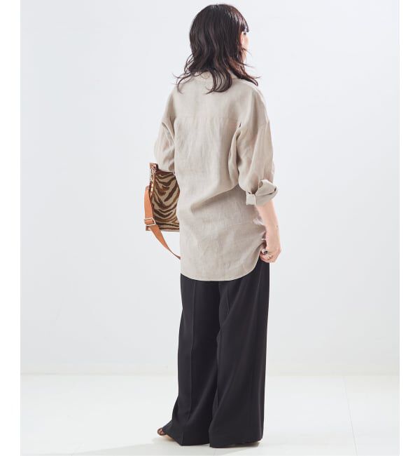 journal standard L'essage「ヨーロピアンフラックス2WAYシャツ」|シャツ・ブラウス|