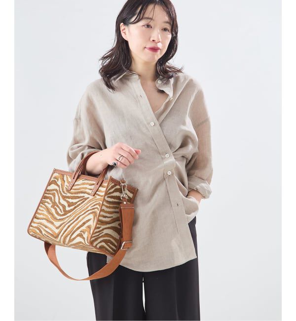 journal standard L'essage「ヨーロピアンフラックス2WAYシャツ」|シャツ・ブラウス|