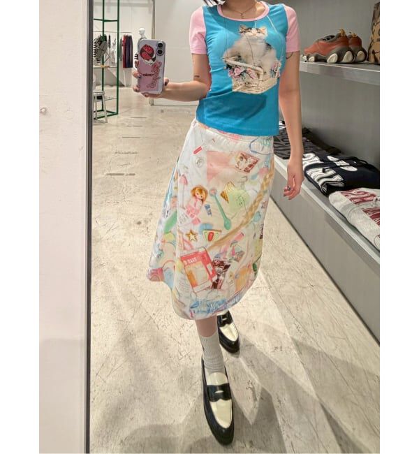 Oriens JOURNAL STANDARD「【Ashley Williams】 BABY TEE（ブルー）」|Tシャツ・カットソー|